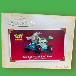 Hallmark Disney Pixar Buzz Lightyear and RC Racer Keepsake Christmas Ornament
